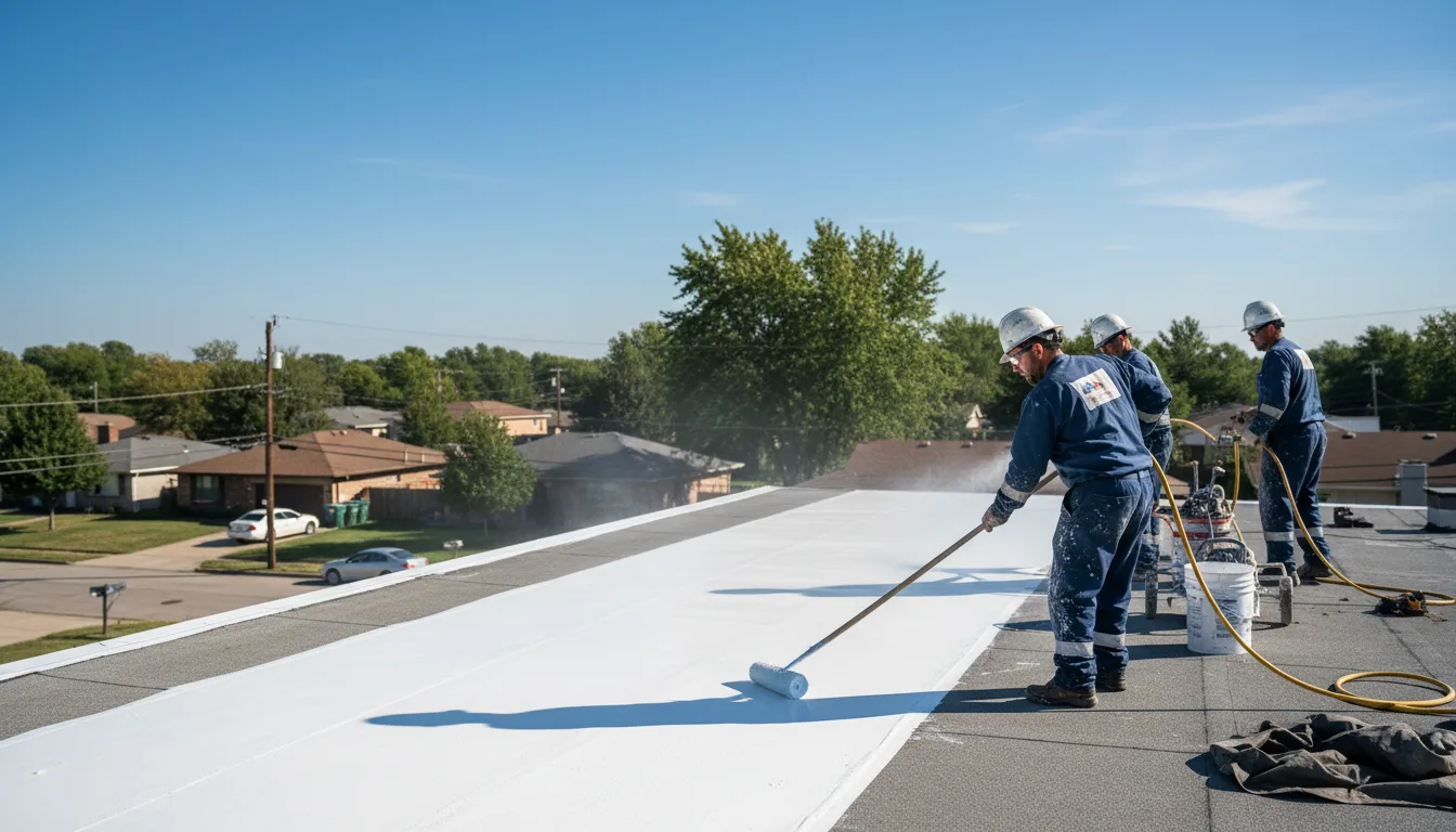 Commercial roof coating in Camp Wood, TX near me